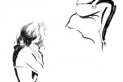 Sketch modella dal vero